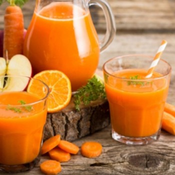 Jus de carotte orange